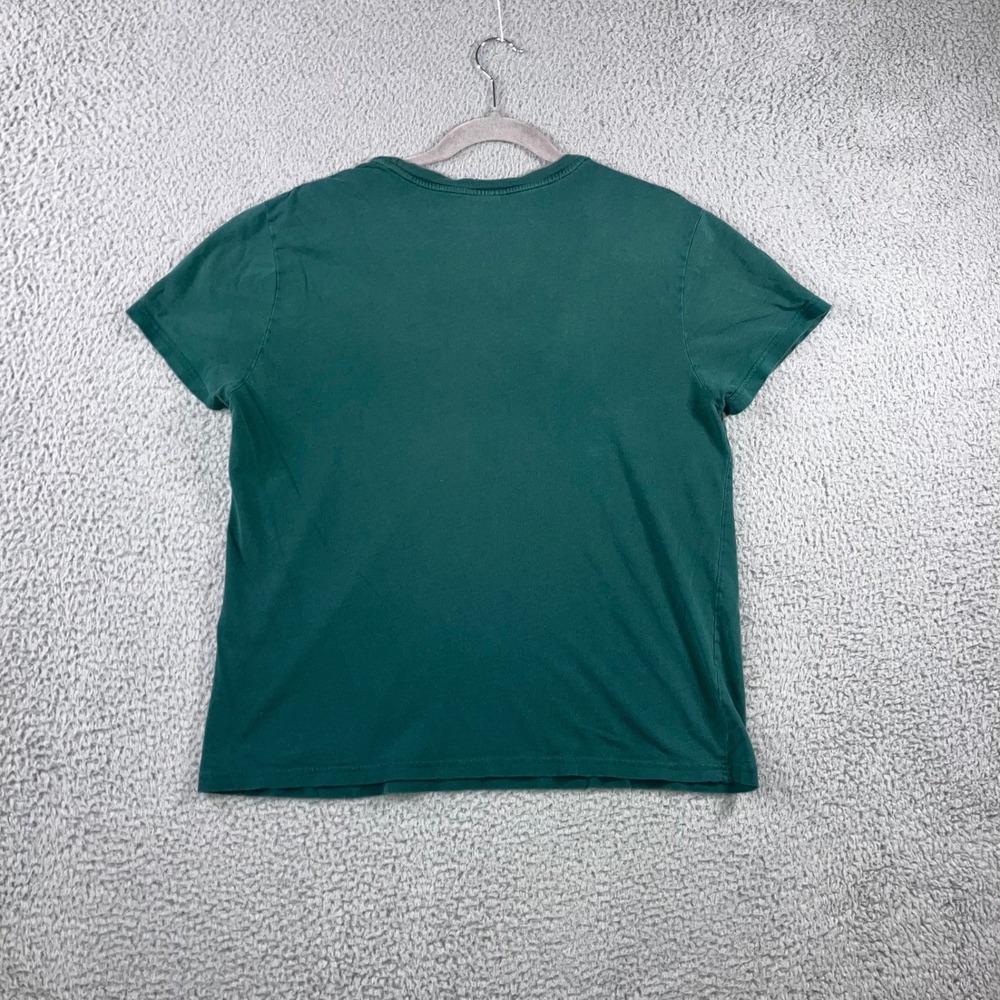 VTG Polo Ralph Lauren T-Shirt Men L Green Graphic Custom Fit Cotton S/S Varsity - Picture 2 of 11